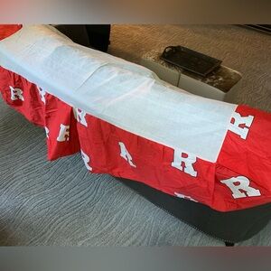 Rutgers N.J Twin Bed Skirt College Logo R New Without Tags Rare Find.